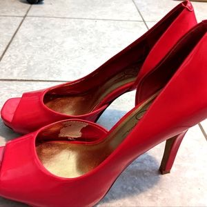 Jessica Simpson pink peep toe pumps Size 7